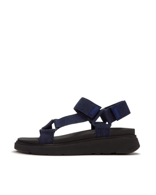 Fitflop Blue Gen-Ff Adjustable Back-Strap Sandals