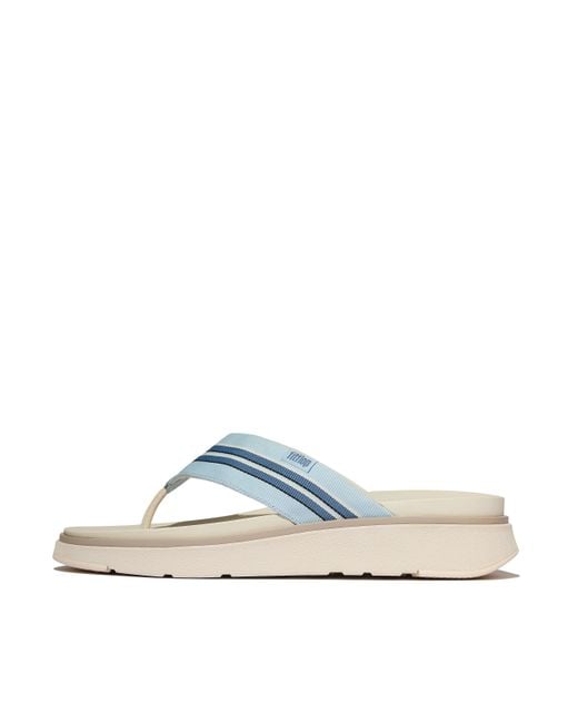 Fitflop Blue Gen-Ff Stripy-Webbing Flip-Flops for men