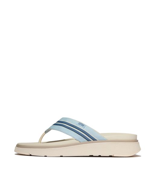 Fitflop Blue Gen-Ff Stripy-Webbing Flip-Flops for men