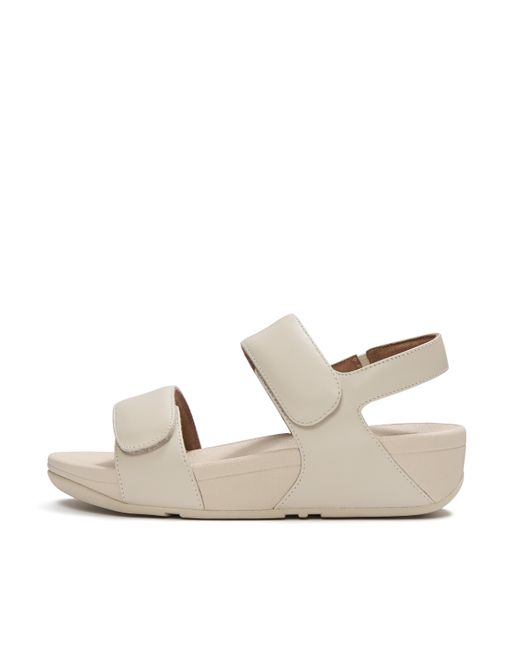Fitflop Natural Lulu Adjustable Leather Sandals