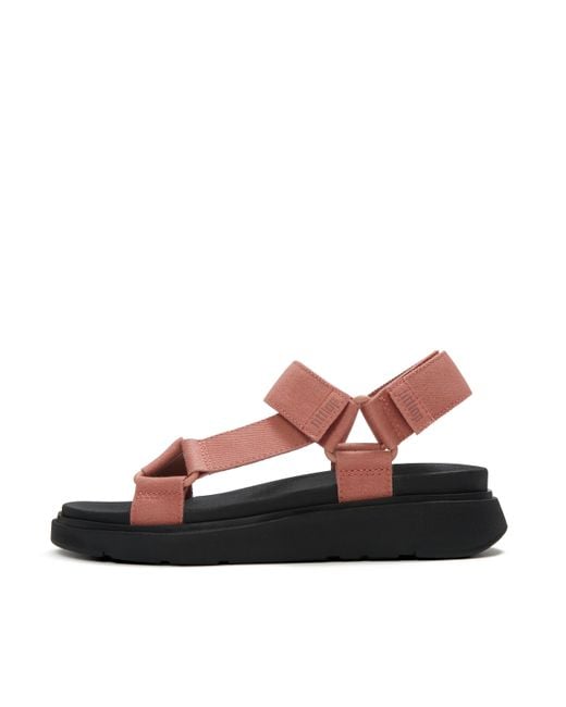 Fitflop Brown Gen-Ff Adjustable Denim Back-Strap Sandals