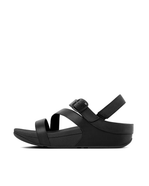Fitflop Black Women Lulu Leather Z-strap Sandals, Markdown