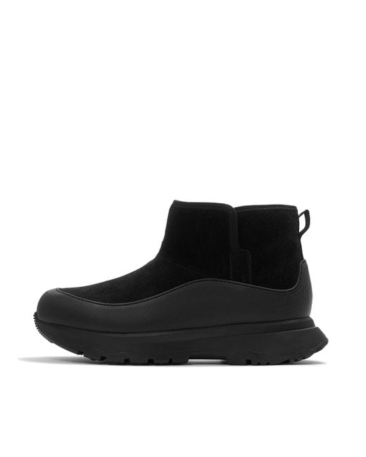 Fitflop Black Neo-D-Hyker Cosy Ankle Boot