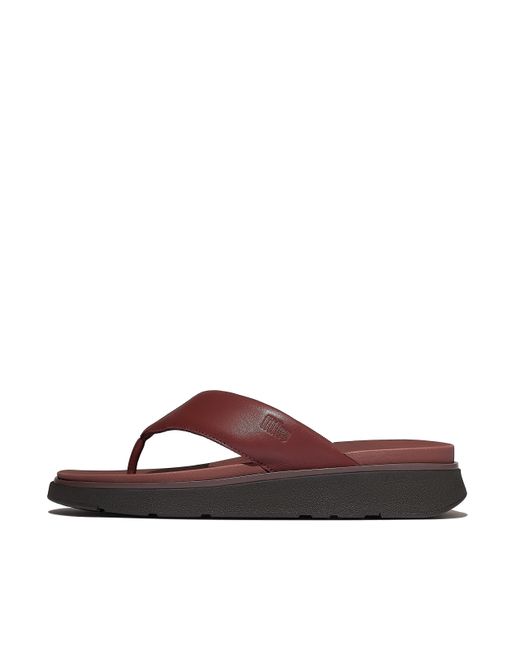 Fitflop Brown Gen-Ff Leather Flip-Flops for men