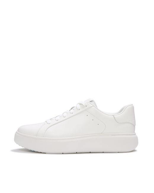 Fitflop White Rtg Leather Trainers