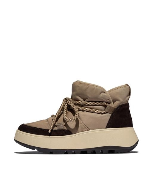 Fitflop Brown F-Mode Laced Booties