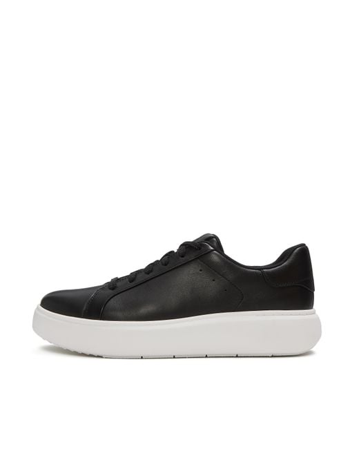 Fitflop Black Rtg Leather Trainers