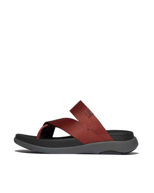 Fitflop Brown F-mode Go Mens Webbing Sling Sandals Polyester/faux-leather, Markdown for men