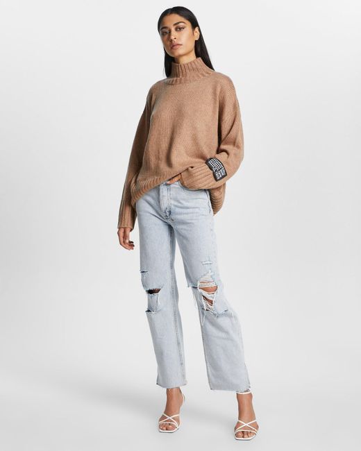 ralph lauren cream cable knit jumper