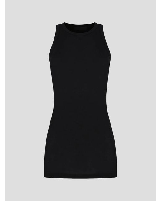 Wardrobe NYC Cotton Rib Tank Mini Dress in Black Lyst UK