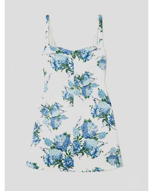 Emilia Wickstead Synthetic Theoni Floral Taffeta-faille Mini Dress | Lyst