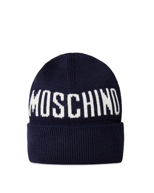 Moschino Blue Logo Beanie