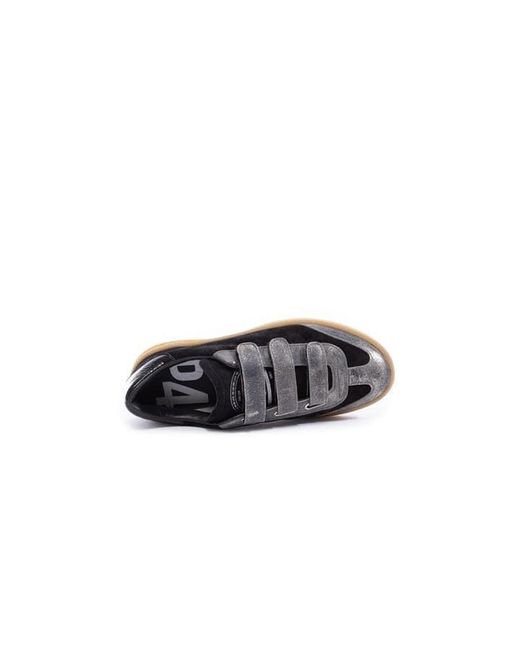 P448 Black Monza Velcro Trainers