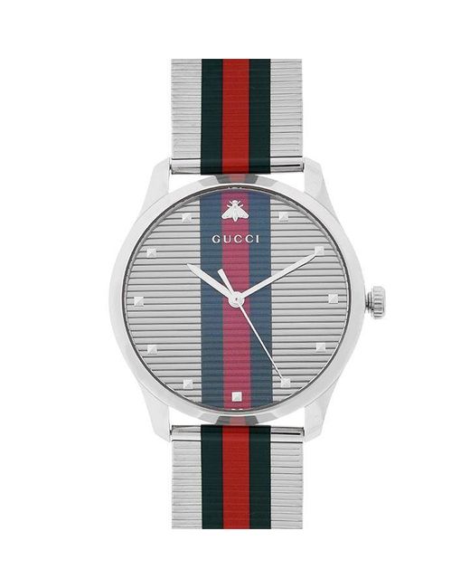 Gucci Gray Multi G-timeless Watch for men