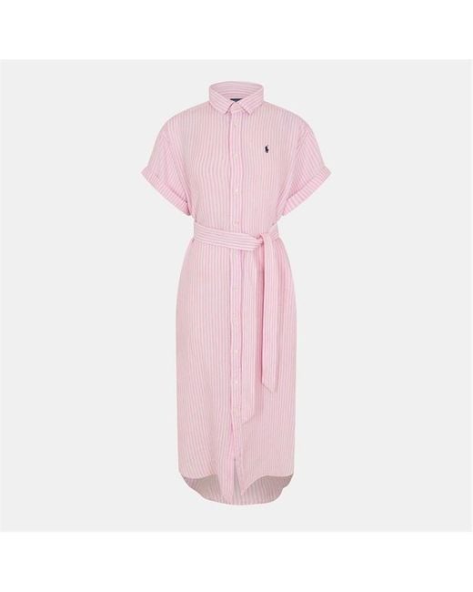 Polo Ralph Lauren Pink Shirt Dress