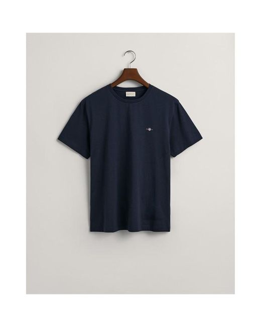 Gant Blue Regular Fit Shield T Shirt for men