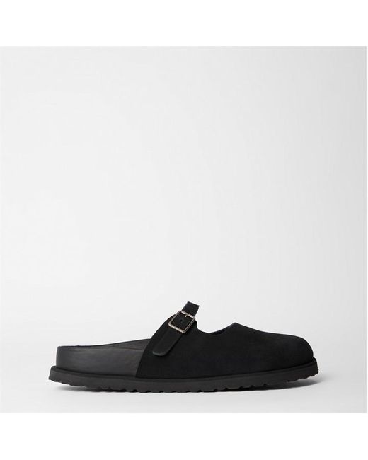 Birkenstock Black Suede Slides 'Maria Cazador 1774'
