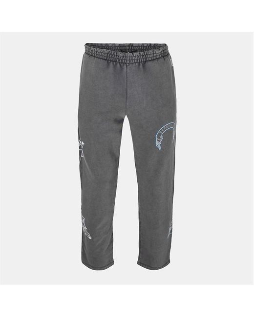 Represent Gray Rep Legacy Closed Hem Fleece Joggers for men