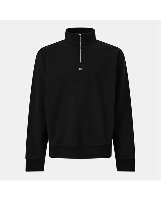 Fendi Black Quarter Zip Fleece for men