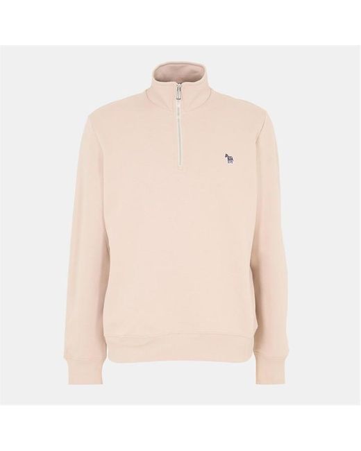 Paul Smith Natural Half Zip Sweatshirt for men