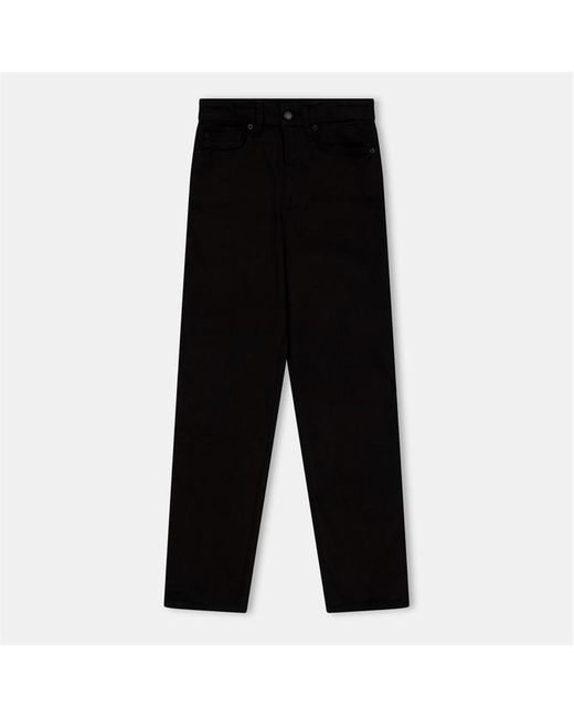 GOOD AMERICAN Black Nvr Fades Straight Leg Jeans