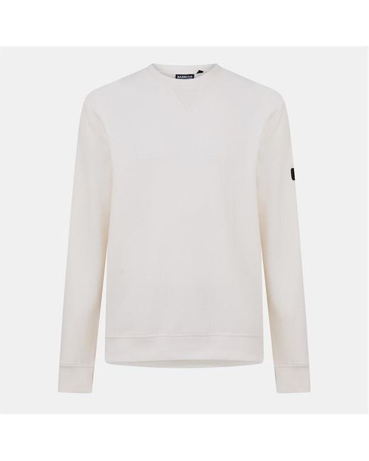 Barbour White B.Intense Wrightson Crew Sweatshirt for men