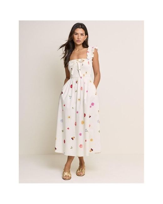 Nobody's Child Natural Christina Midi Dress