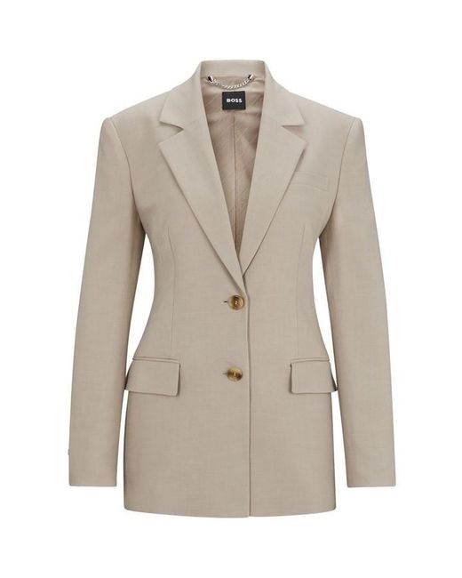Boss Gray Jerela Suit Jacket
