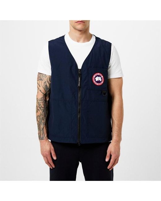 Canada Goose Blue Canmore Vest for men