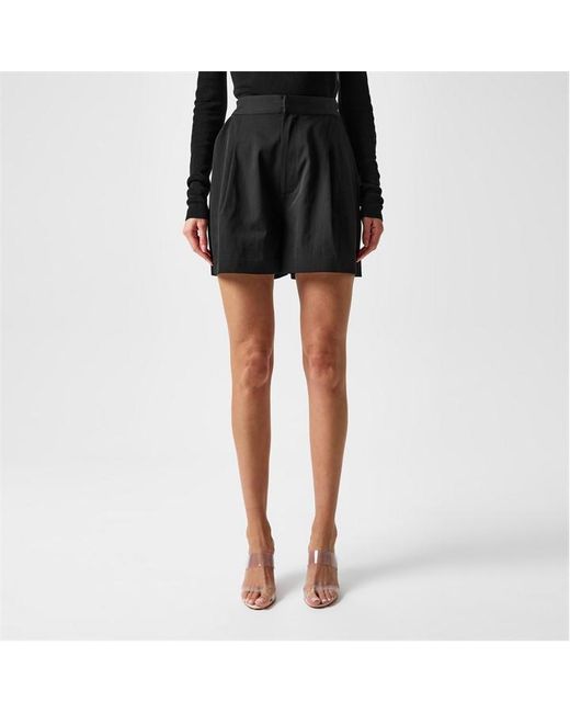 St. Agni Black Adjustable Shorts