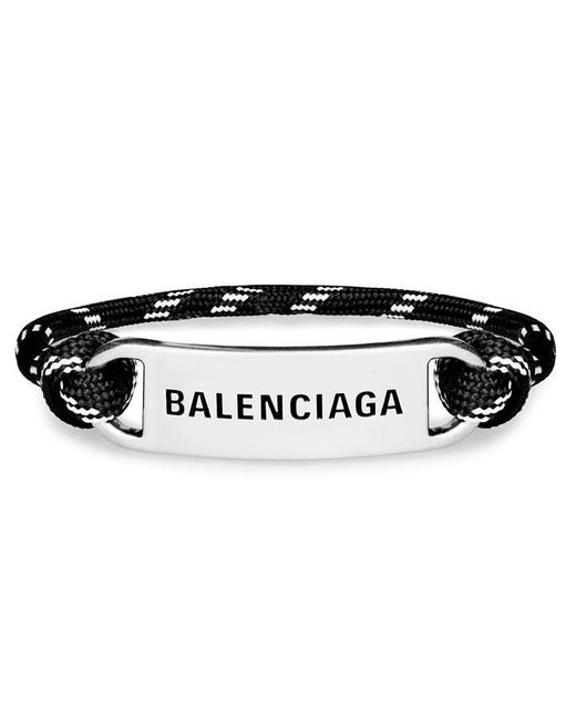 Balenciaga Black Plate Bracelet
