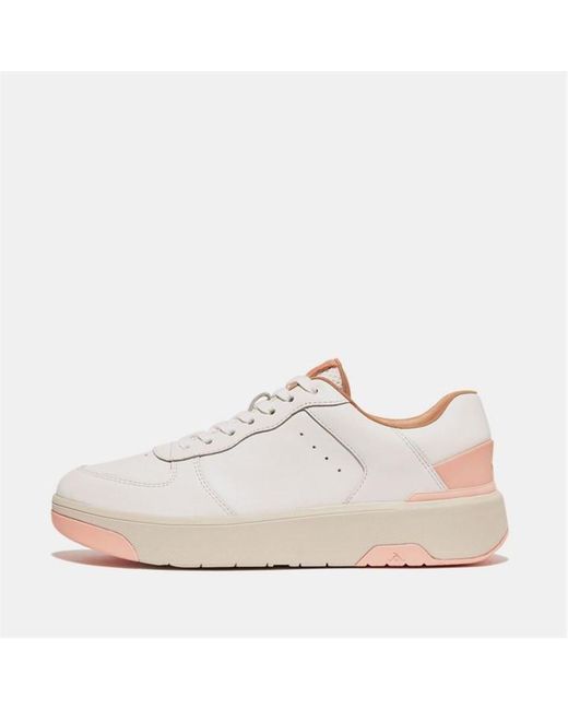 Fitflop White Rally Evo Leather Trainers