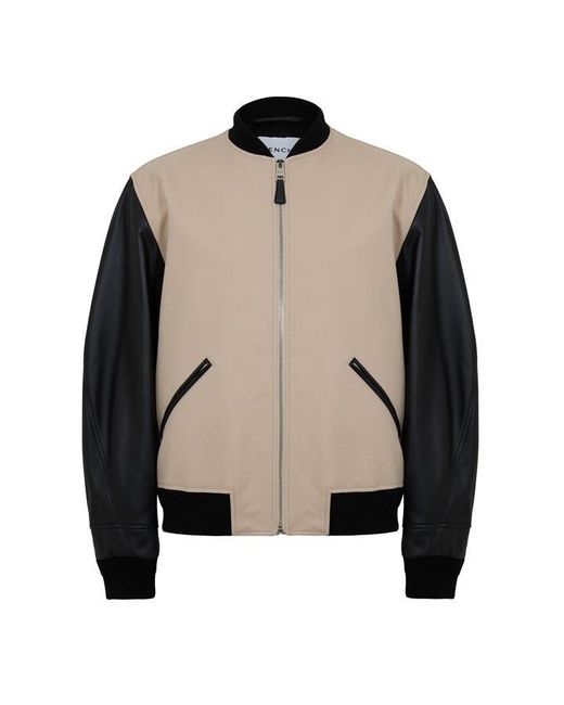 Givenchy Natural Giv Logo Varsity Jacket for men