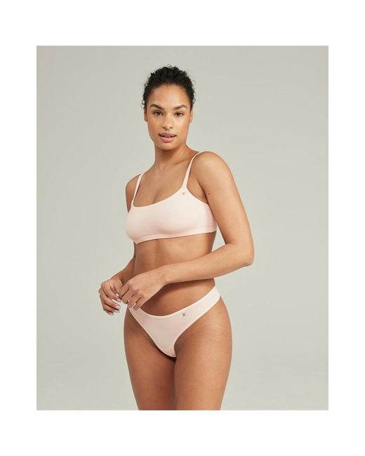 Nudea Gray The Scoop Neck Bralette Second Skin Stretch