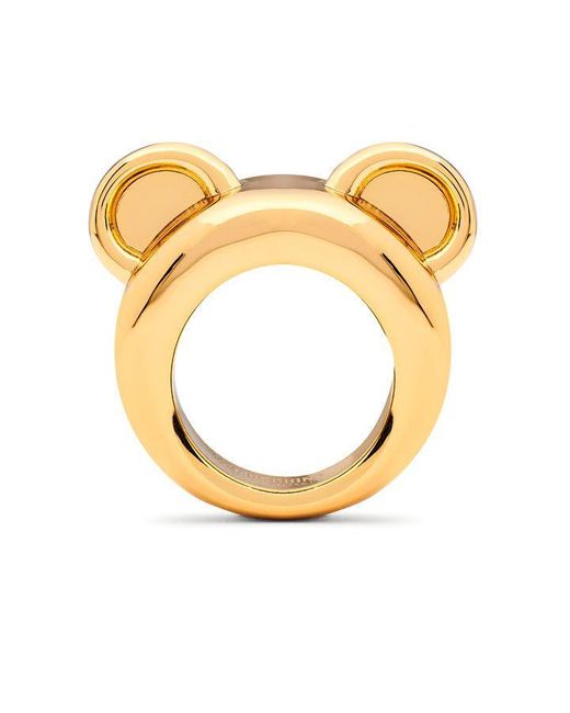 Moschino Metallic Teddy Ring