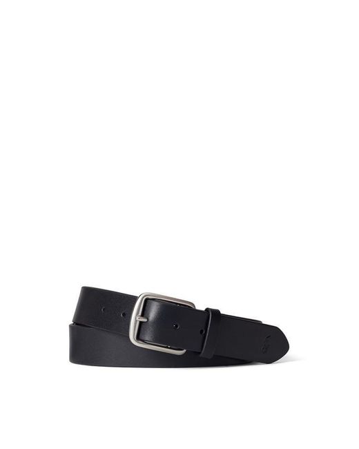 Polo Ralph Lauren Black Saddle Leather Belt for men