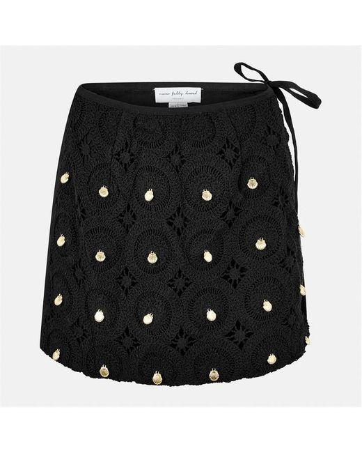 Never Fully Dressed Black Shell Mini Skirt