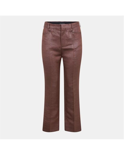 Tom Ford Brown Straight Leg Elasticated Waistband Knitted Trousers