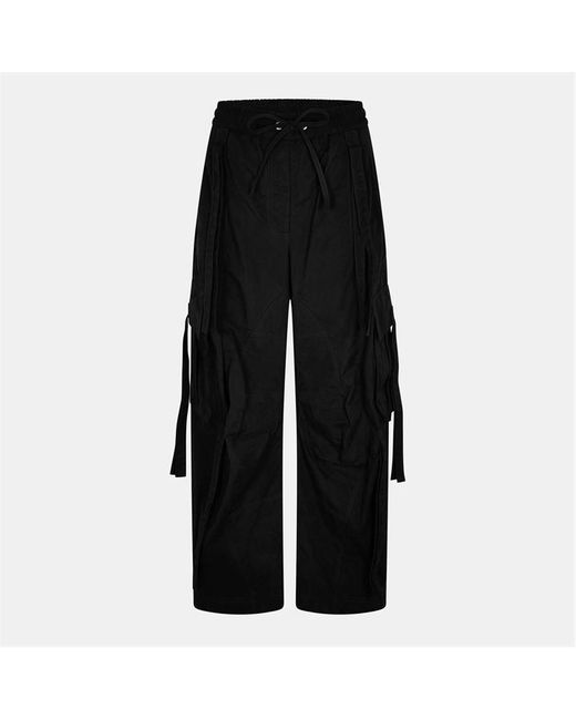Dolce & Gabbana Black High Rise Wide Leg Trousers