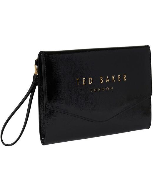 Ted Baker Black Ted Crink Icon Cltch Ld34