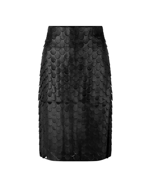 Bottega Veneta Black Midi Skirt
