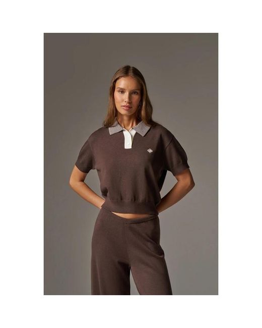 The Couture Club Black Short-Sleeve Polo Shirt
