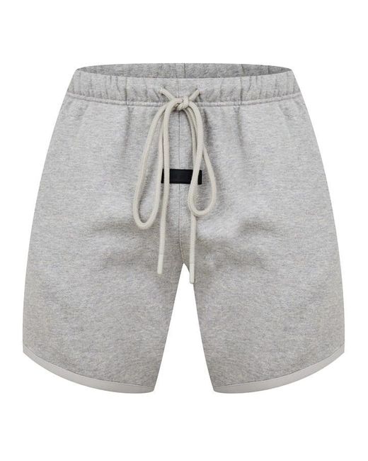 Fear Of God Gray Tab Detail Sweat Shorts for men