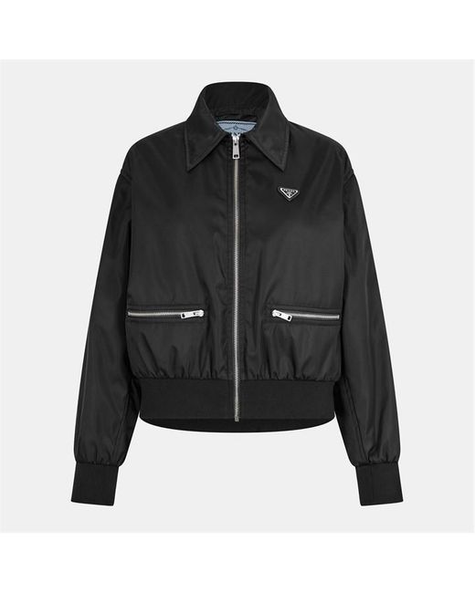 Prada Black Weather Resistant Technical Softshell Jacket