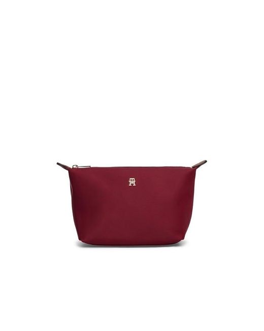 Tommy Hilfiger Red Icon Washbag Zip Pouch