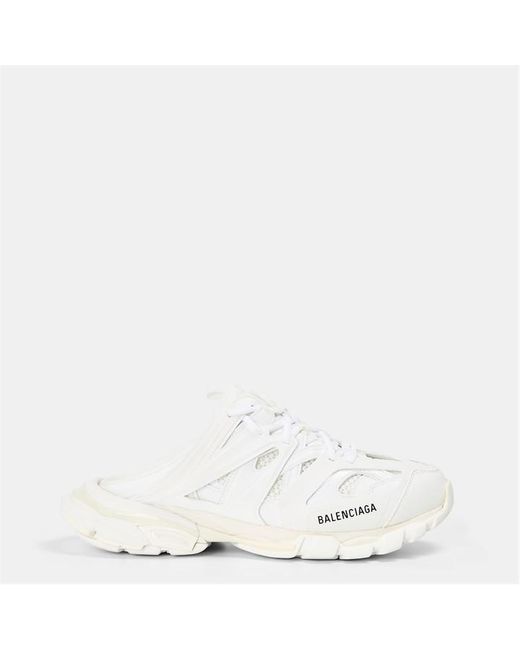 Balenciaga White Trainer Mules for men