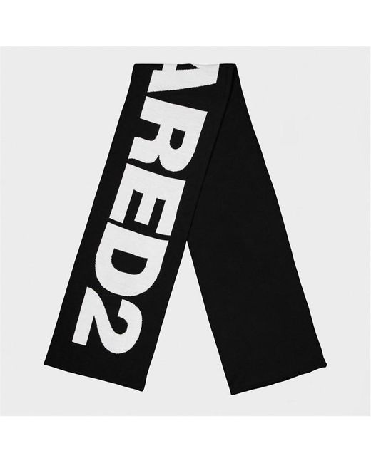 DSquared² Black Scarf for men