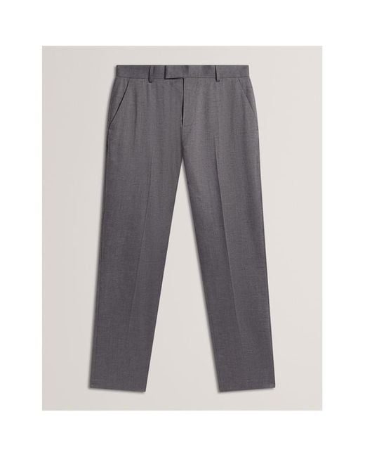 Ted Baker Gray Slim Fit Trousers for men
