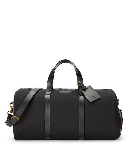 Polo Ralph Lauren Black Polo Canvas Duffle Bag for men