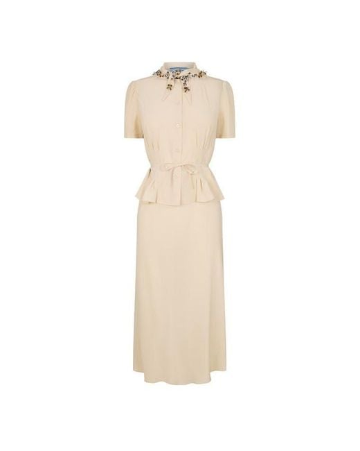 Prada Natural Midi Dress Ld64